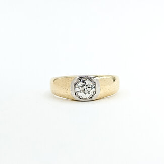 Ring Engraved Vintage .50ct Old Euro Cut Diamonds 14ktt 14.5mm Sz8.75 6.2g 225110074