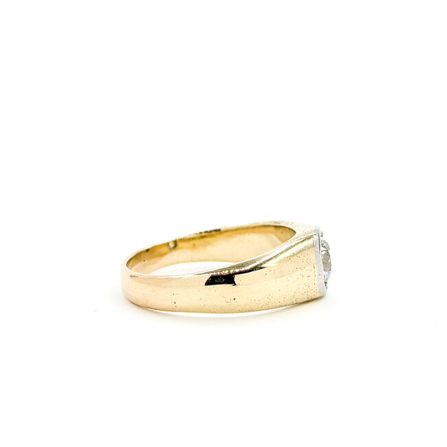 Ring Engraved Vintage .50ct Old Euro Cut Diamonds 14ktt 14.5mm Sz8.75 6.2g 225110074