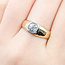 Ring Engraved Vintage .50ct Old Euro Cut Diamonds 14ktt 14.5mm Sz8.75 6.2g 225110074