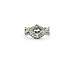 Ring Halo Wedding Set 1.52ctw Princess & Round Diamonds 14kw 6.5mm Sz5.5 6.18g 225110077