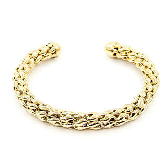 Bracelet Woven Cuff 18ky 27.8g 225102002