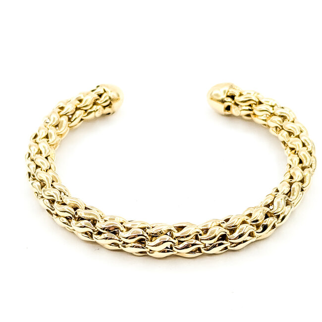 Bracelet Woven Cuff 18ky 27.8g 225102002