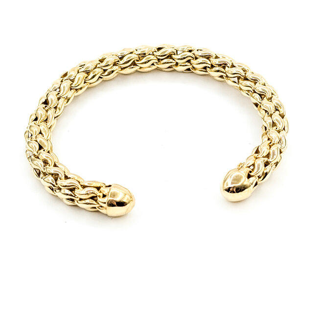 Bracelet Woven Cuff 18ky 27.8g 225102002