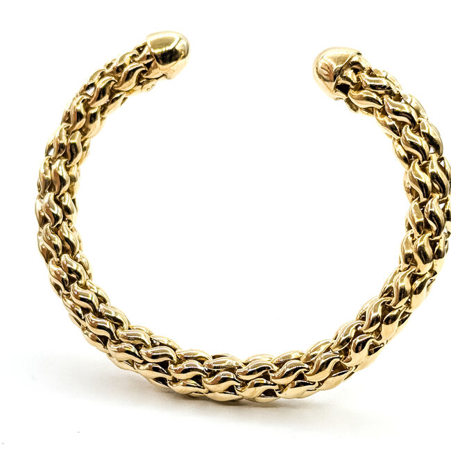 Bracelet Woven Cuff 18ky 27.8g 225102002