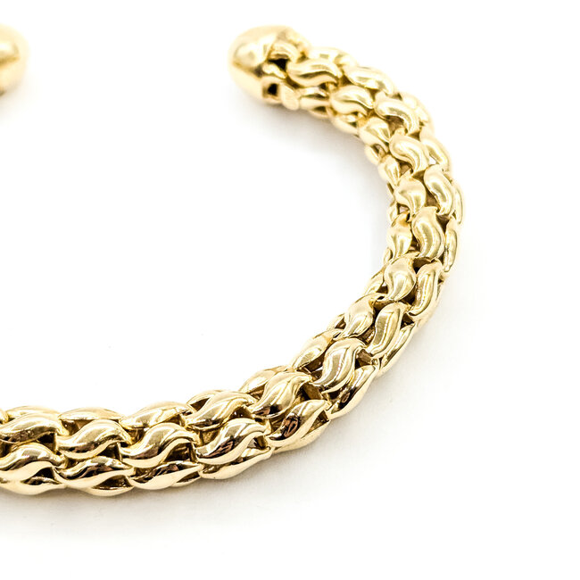 Bracelet Woven Cuff 18ky 27.8g 225102002