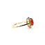 Ring Halo Cabochon 0.15ctw Round Diamonds 1ct Carnelian 14ky 12.5mm Sz6.5 2.63g 225110003