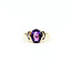 Ring 0.06ctw Round Diamonds 1.45ct Amethyst 14ky 9mm Sz6.5 3.5g 225110010