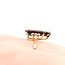 Ring 0.06ctw Round Diamonds 4.7ct Garnet 14ky 18.6mm Sz6.75 4.3g 225110023