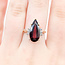 Ring 0.06ctw Round Diamonds 4.7ct Garnet 14ky 18.6mm Sz6.75 4.3g 225110023