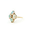 Ring Cocktail 0.03ctw Round Diamonds 4ctw Opal 14ky 16.5mm Sz5.5 3.4g 225110026
