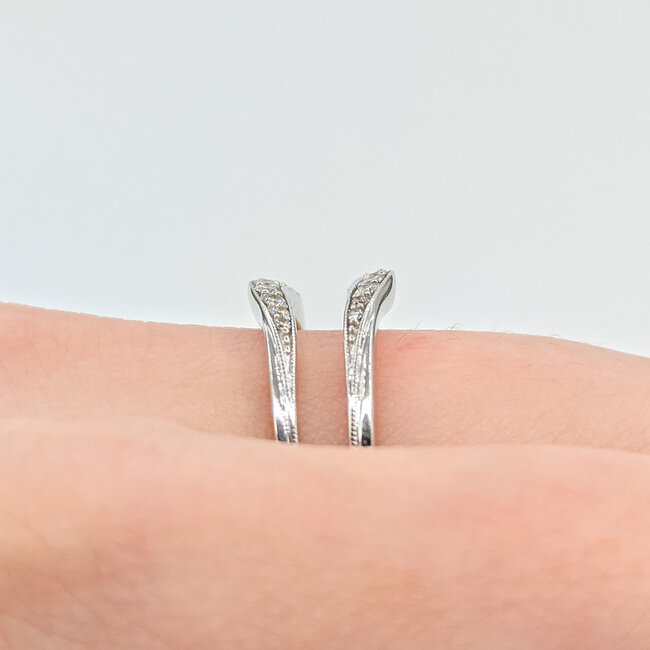 Ring Enhancer .20ctw Round Diamonds 14kw 5mm Sz7 4.76g 125110034