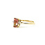 Ring Accented Solitaire 0.01ctw Round Diamonds 1.2ct Watermellon Tourmaline 14ky 7.6mm Sz7.25 2.53g 225110019