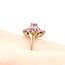 Ring Halo .04ctw Round Diamonds 1.00ctw Ruby 14ky 12.5mm Sz8 2.55g 225120003