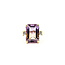 Ring Cocktail 0.12ctw Round Diamonds 6.88ct Ametrine 14ky 14mm Sz8 7.04g 225110012