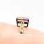 Ring Cocktail 0.12ctw Round Diamonds 6.88ct Ametrine 14ky 14mm Sz8 7.04g 225110012