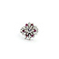 Ring Starburst .30ct Round Diamond .20ctw Ruby 14kw 16mm Sz4.5 5.25g 225110146