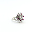 Ring Starburst .30ct Round Diamond .20ctw Ruby 14kw 16mm Sz4.5 5.25g 225110146