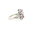 Ring Starburst .30ct Round Diamond .20ctw Ruby 14kw 16mm Sz4.5 5.25g 225110146