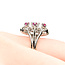 Ring Starburst .30ct Round Diamond .20ctw Ruby 14kw 16mm Sz4.5 5.25g 225110146