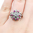 Ring Starburst .30ct Round Diamond .20ctw Ruby 14kw 16mm Sz4.5 5.25g 225110146