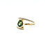 Ring Bypass 0.39ctw Round Diamonds 1.89ct Tsavorite 14ky 14mm Sz7.5 5.3g 225110013