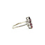 Ring Cocktail 0.09ctw Round Diamonds .50ctw Ruby 14kw 13.5mm Sz6 2.62g 225110007