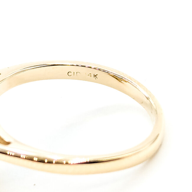 Ring Halo 0.2ctw Round Diamonds 5.26ct Blue Topaz 14ky 19.65mm Sz6.6 5.5g 225110022