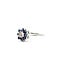 Ring Flower 0.15ctw Round Diamonds .40ctw Sapphire 14kw 9mm Sz6.75 2.2g 225110017