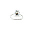 Ring Flower 0.15ctw Round Diamonds .40ctw Sapphire 14kw 9mm Sz6.75 2.2g 225110017