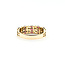 Ring 3-Row .33ctw Round Diamonds 1.00ctw Red Ruby 14ky 7mm Sz9 3.92g 225120001
