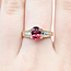 Ring 0.3ctw Round Diamonds 2ct Pink Tourmaline 14ky 8mm Sz7 4.13g 225110015