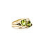 Ring Toi et Moi 0.03ctw Round Diamonds 2.2ctw Peridot 14ky 10.35mm Sz6.5 6.1g 225110021