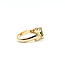 Ring Toi et Moi 0.03ctw Round Diamonds 2.2ctw Peridot 14ky 10.35mm Sz6.5 6.1g 225110021