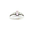 Ring Accented Solitaire 0.2ctw Round Diamonds .80ct Pink Topaz 14kw 6.8mm Sz7.25 2.9g 225110005