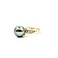 Ring 0.18ctw Round Diamonds 9mm Tahitian Pearl 14ky 9mm Sz6.5 4.5g 225110029