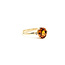 Ring Accented Solitaire 0.01ctw Round Diamonds 1.83ct Spessartine 14ky 8mm Sz8 2.6g 225110014