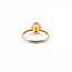 Ring Accented Solitaire 0.01ctw Round Diamonds 1.83ct Spessartine 14ky 8mm Sz8 2.6g 225110014