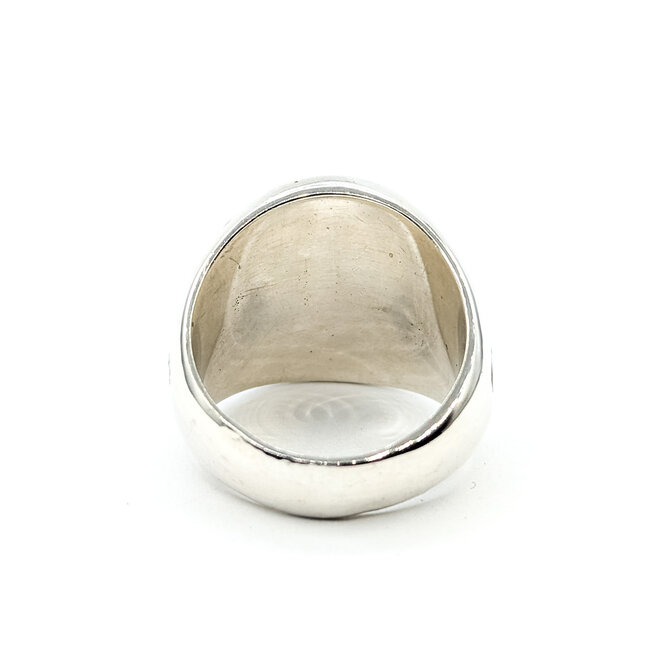 Ring Native Turquoise Sterling 20mm Sz9 18.32g 225090041