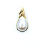 Pendant Enhancer 0.01ctw Round Diamonds 20.5mm x 15.5mm Pearl 14ky 32.4mm x 16mm 4.6g 225110035