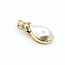 Pendant Enhancer 0.01ctw Round Diamonds 20.5mm x 15.5mm Pearl 14ky 32.4mm x 16mm 4.6g 225110035