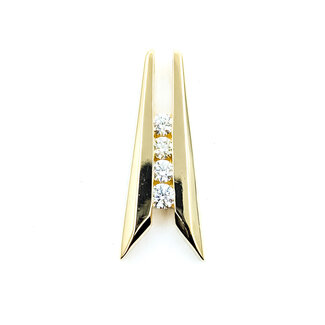 Pendant Slide .75ctw Round Diamonds 14ky 1.5x.55 10.24g 225120014