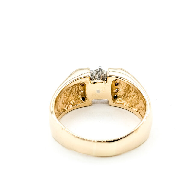 Ring Split Shank .55ctw Round Diamonds 14ky 8mm Sz8.75 8.71g 125120001