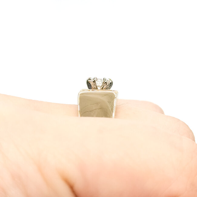 Ring Split Shank .55ctw Round Diamonds 14ky 8mm Sz8.75 8.71g 125120001