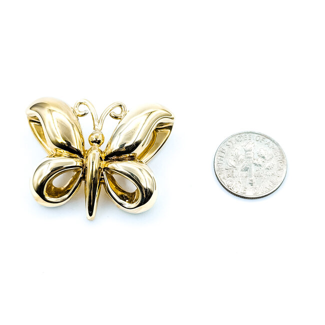 Pendant Chunky Butterfly 14ky 29.5mm 7.1g 125112007