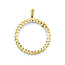 Pendant Coin Bezel 2x1.5" 14ky 9.83g 124111528