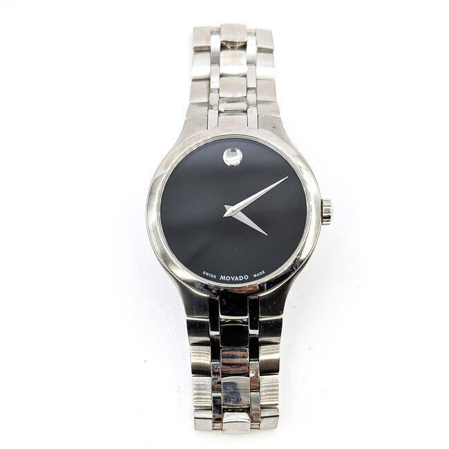 Watch Movado Museum Classic 40mm Stainless Steel 8" Watch Only 125096001