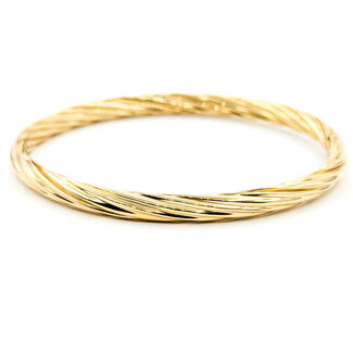 Bracelet Twist Bangle 14ky 4.5mm 7" 6.86g 125102010