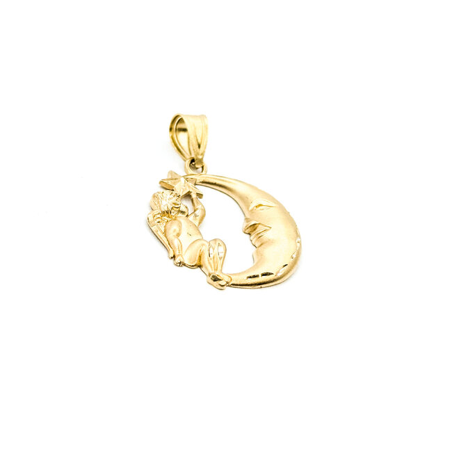 Pendant Star & Moon 14ky 26mm 1.88g 125102021