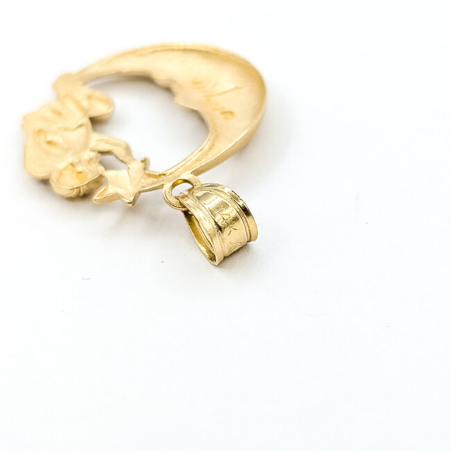 Pendant Star & Moon 14ky 26mm 1.88g 125102021