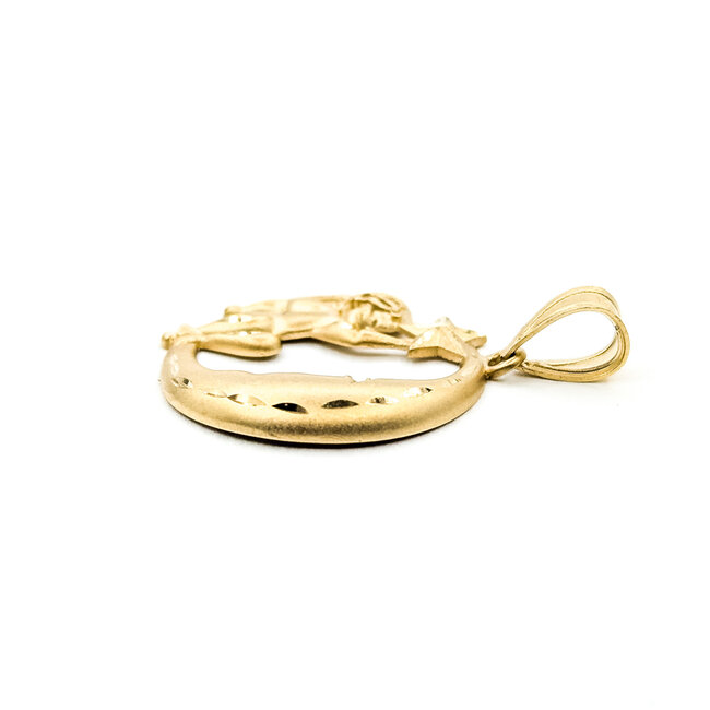 Pendant Star & Moon 14ky 26mm 1.88g 125102021